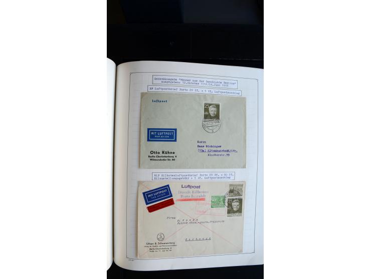 1948/68, sehr schöne gestempelte Sammlung, bis 5M. Schwarzaufdruck in den Hauptnummern augenscheinlich komplett, mit etlichen