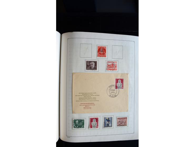 1948/68, sehr schöne gestempelte Sammlung, bis 5M. Schwarzaufdruck in den Hauptnummern augenscheinlich komplett, mit etlichen