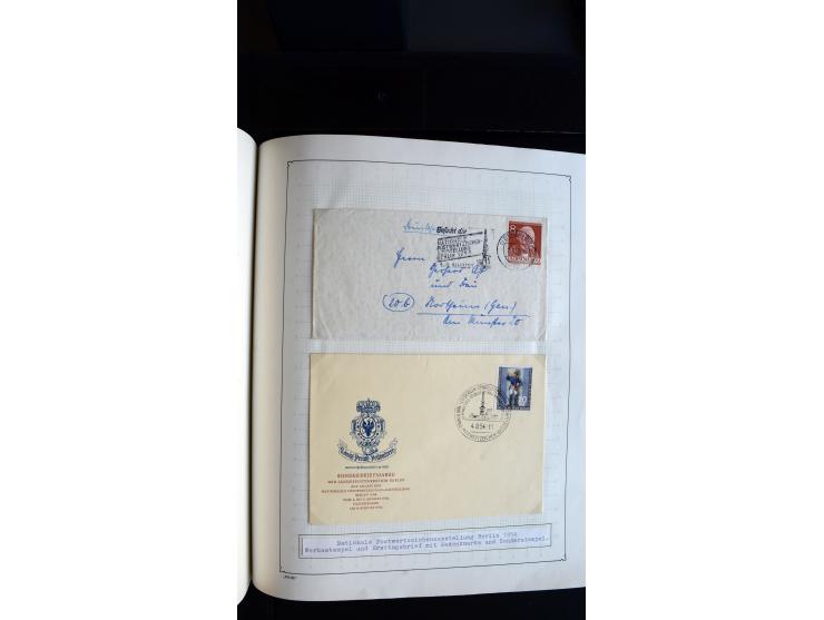 1948/68, sehr schöne gestempelte Sammlung, bis 5M. Schwarzaufdruck in den Hauptnummern augenscheinlich komplett, mit etlichen