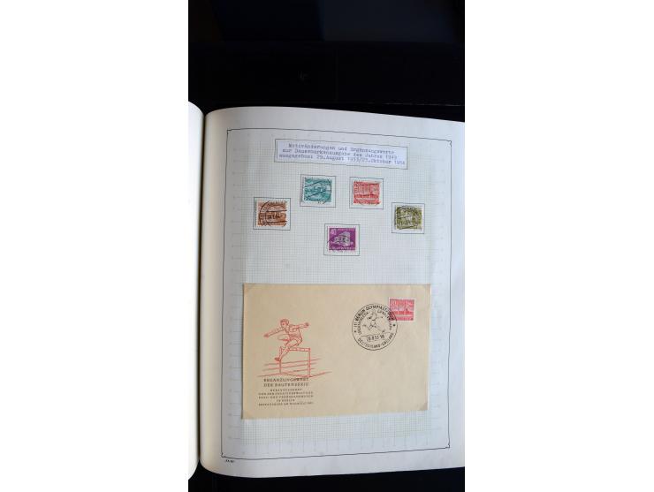 1948/68, sehr schöne gestempelte Sammlung, bis 5M. Schwarzaufdruck in den Hauptnummern augenscheinlich komplett, mit etlichen