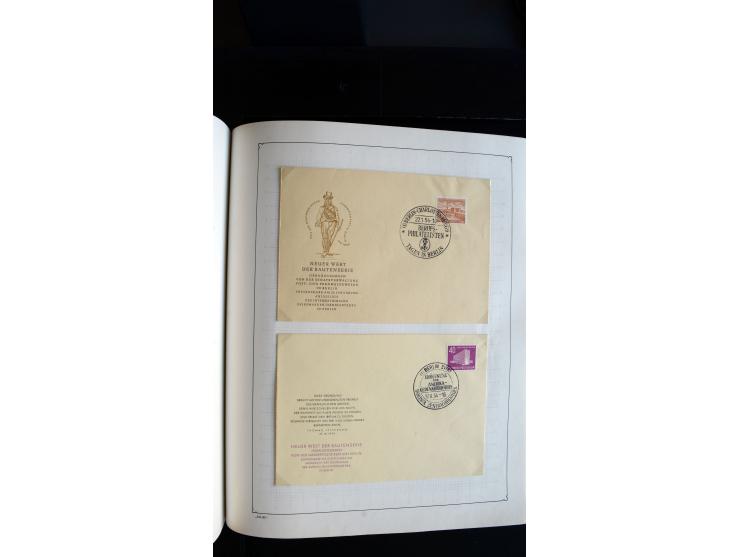 1948/68, sehr schöne gestempelte Sammlung, bis 5M. Schwarzaufdruck in den Hauptnummern augenscheinlich komplett, mit etlichen