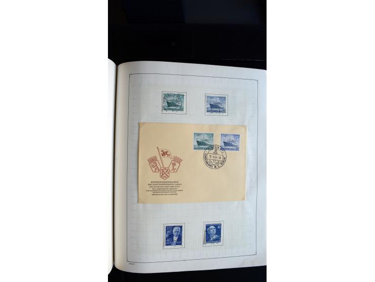 1948/68, sehr schöne gestempelte Sammlung, bis 5M. Schwarzaufdruck in den Hauptnummern augenscheinlich komplett, mit etlichen