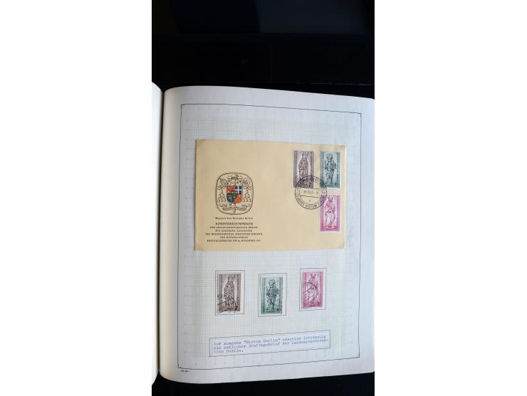 1948/68, sehr schöne gestempelte Sammlung, bis 5M. Schwarzaufdruck in den Hauptnummern augenscheinlich komplett, mit etlichen