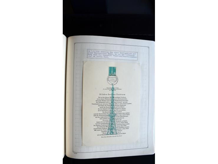 1948/68, sehr schöne gestempelte Sammlung, bis 5M. Schwarzaufdruck in den Hauptnummern augenscheinlich komplett, mit etlichen