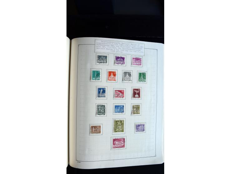 1948/68, sehr schöne gestempelte Sammlung, bis 5M. Schwarzaufdruck in den Hauptnummern augenscheinlich komplett, mit etlichen