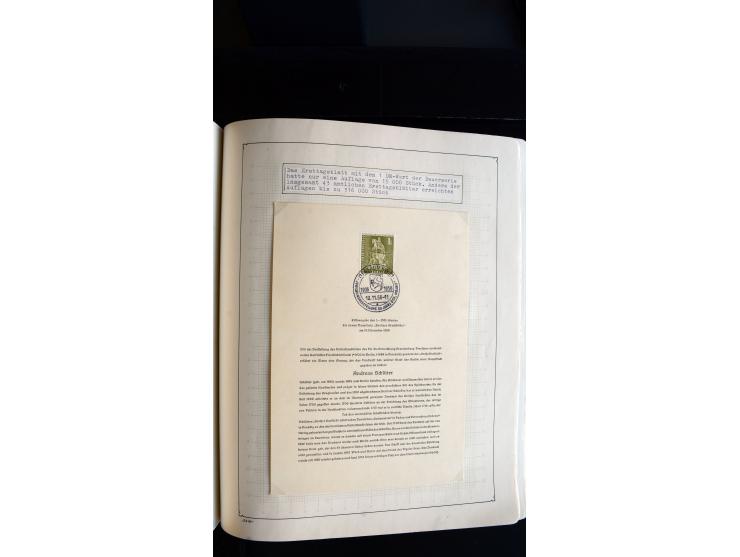 1948/68, sehr schöne gestempelte Sammlung, bis 5M. Schwarzaufdruck in den Hauptnummern augenscheinlich komplett, mit etlichen
