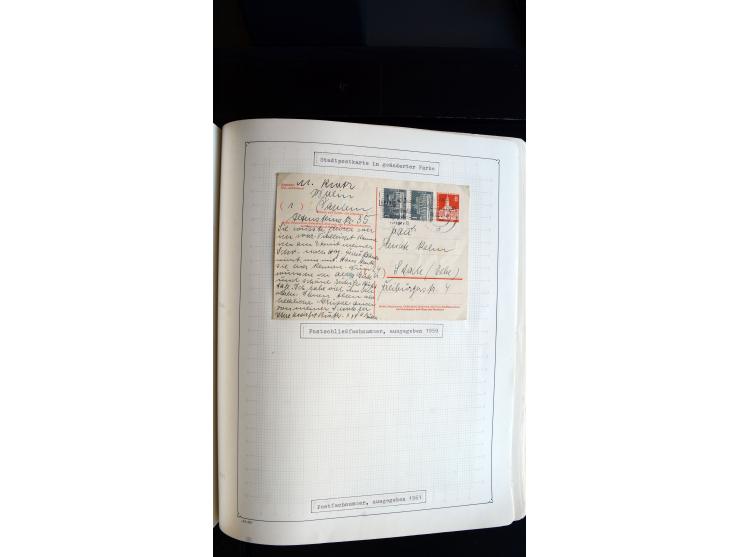 1948/68, sehr schöne gestempelte Sammlung, bis 5M. Schwarzaufdruck in den Hauptnummern augenscheinlich komplett, mit etlichen