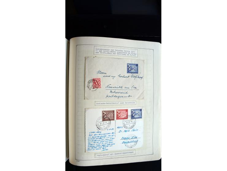 1948/68, sehr schöne gestempelte Sammlung, bis 5M. Schwarzaufdruck in den Hauptnummern augenscheinlich komplett, mit etlichen