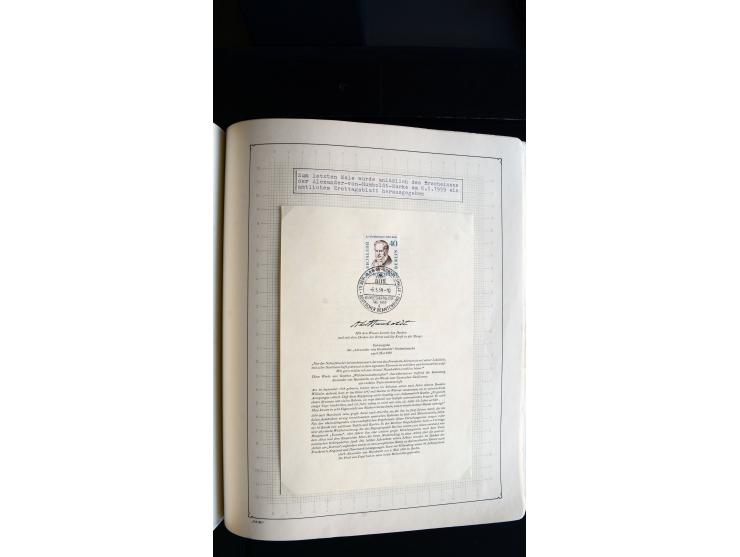 1948/68, sehr schöne gestempelte Sammlung, bis 5M. Schwarzaufdruck in den Hauptnummern augenscheinlich komplett, mit etlichen