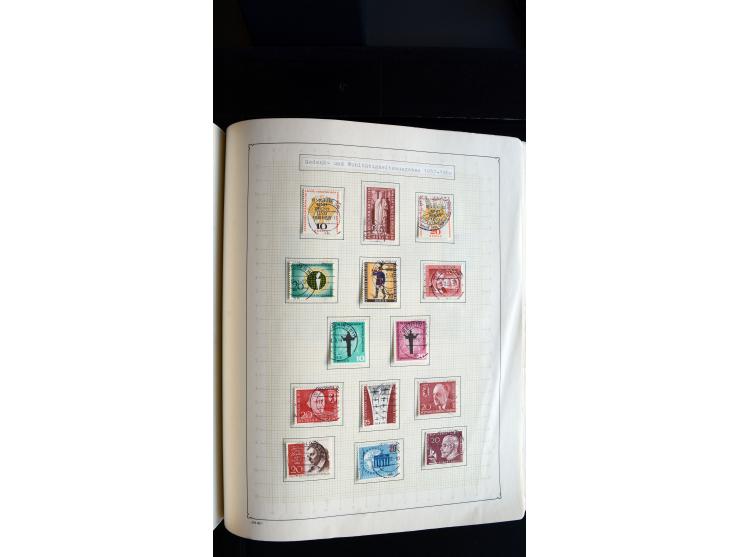 1948/68, sehr schöne gestempelte Sammlung, bis 5M. Schwarzaufdruck in den Hauptnummern augenscheinlich komplett, mit etlichen