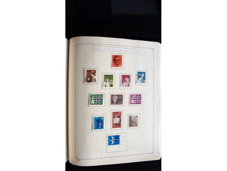 1948/68, sehr schöne gestempelte Sammlung, bis 5M. Schwarzaufdruck in den Hauptnummern augenscheinlich komplett, mit etlichen