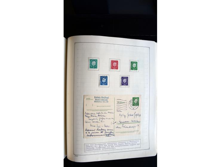1948/68, sehr schöne gestempelte Sammlung, bis 5M. Schwarzaufdruck in den Hauptnummern augenscheinlich komplett, mit etlichen