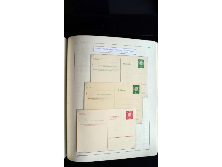 1948/68, sehr schöne gestempelte Sammlung, bis 5M. Schwarzaufdruck in den Hauptnummern augenscheinlich komplett, mit etlichen