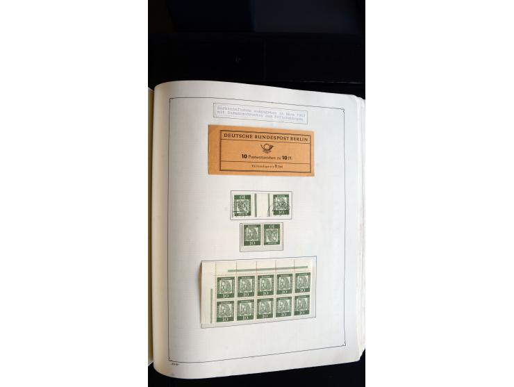 1948/68, sehr schöne gestempelte Sammlung, bis 5M. Schwarzaufdruck in den Hauptnummern augenscheinlich komplett, mit etlichen