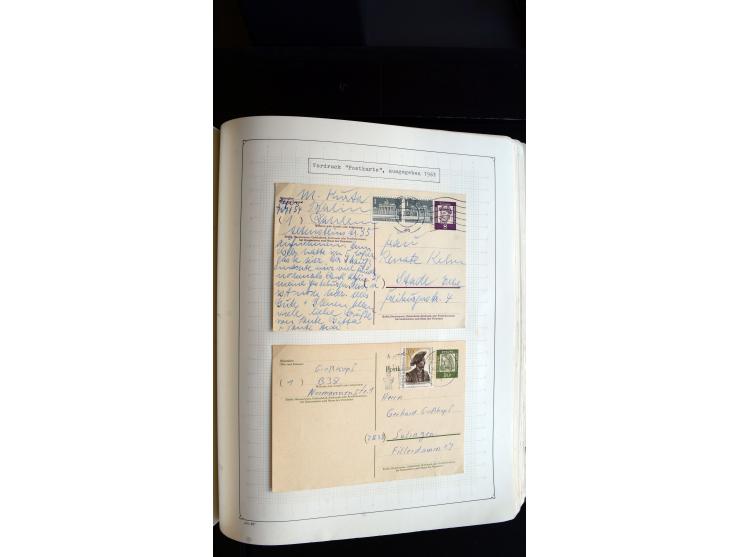 1948/68, sehr schöne gestempelte Sammlung, bis 5M. Schwarzaufdruck in den Hauptnummern augenscheinlich komplett, mit etlichen