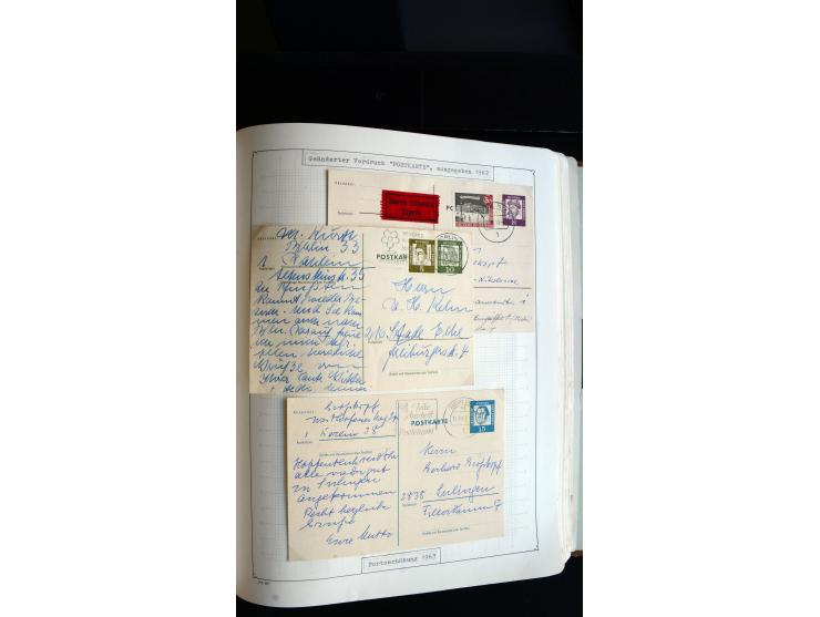 1948/68, sehr schöne gestempelte Sammlung, bis 5M. Schwarzaufdruck in den Hauptnummern augenscheinlich komplett, mit etlichen