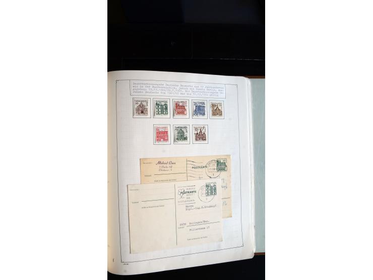 1948/68, sehr schöne gestempelte Sammlung, bis 5M. Schwarzaufdruck in den Hauptnummern augenscheinlich komplett, mit etlichen