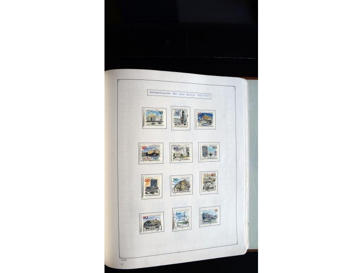 1948/68, sehr schöne gestempelte Sammlung, bis 5M. Schwarzaufdruck in den Hauptnummern augenscheinlich komplett, mit etlichen