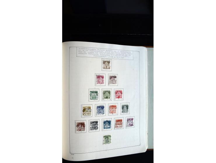 1948/68, sehr schöne gestempelte Sammlung, bis 5M. Schwarzaufdruck in den Hauptnummern augenscheinlich komplett, mit etlichen