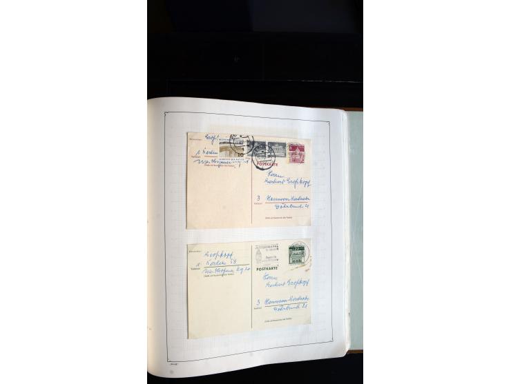 1948/68, sehr schöne gestempelte Sammlung, bis 5M. Schwarzaufdruck in den Hauptnummern augenscheinlich komplett, mit etlichen