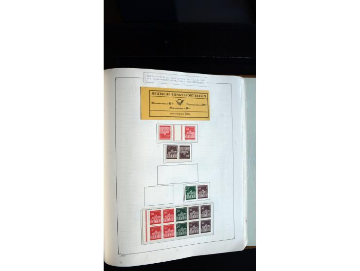 1948/68, sehr schöne gestempelte Sammlung, bis 5M. Schwarzaufdruck in den Hauptnummern augenscheinlich komplett, mit etlichen