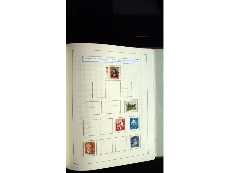 1948/68, sehr schöne gestempelte Sammlung, bis 5M. Schwarzaufdruck in den Hauptnummern augenscheinlich komplett, mit etlichen