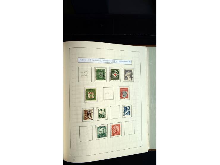 1948/68, sehr schöne gestempelte Sammlung, bis 5M. Schwarzaufdruck in den Hauptnummern augenscheinlich komplett, mit etlichen