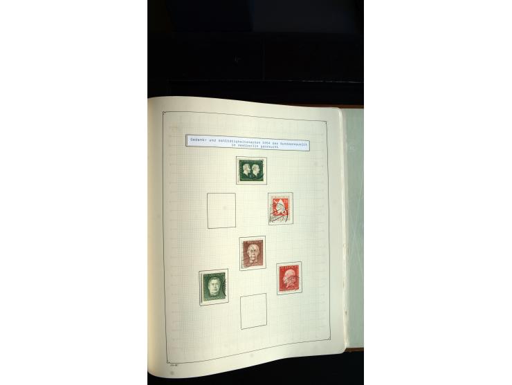 1948/68, sehr schöne gestempelte Sammlung, bis 5M. Schwarzaufdruck in den Hauptnummern augenscheinlich komplett, mit etlichen