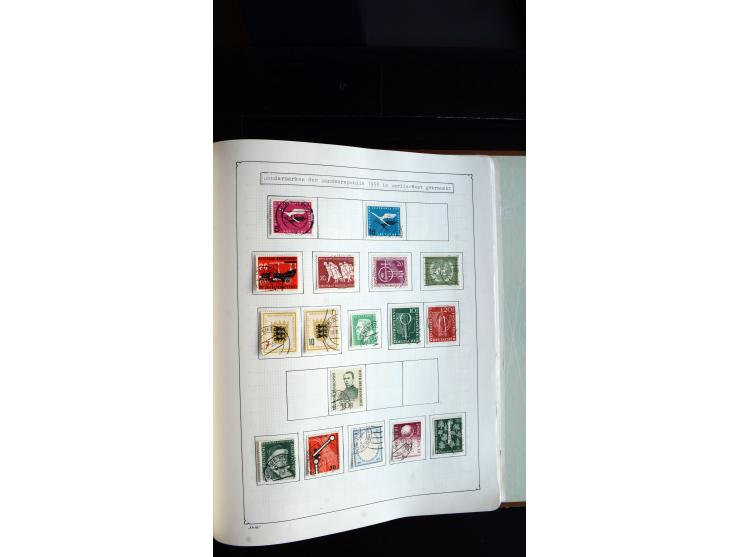 1948/68, sehr schöne gestempelte Sammlung, bis 5M. Schwarzaufdruck in den Hauptnummern augenscheinlich komplett, mit etlichen