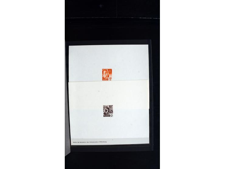 1947/49, hochinteressante Partie Ministerblocks, dabei Baden Mi.-Nr. 14-27, 28-37, 38-41, Bl. 1, 42-45, Bl.2, 46, 47-49, 50-5