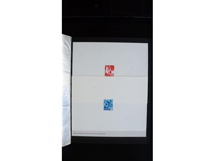 1947/49, hochinteressante Partie Ministerblocks, dabei Baden Mi.-Nr. 14-27, 28-37, 38-41, Bl. 1, 42-45, Bl.2, 46, 47-49, 50-5