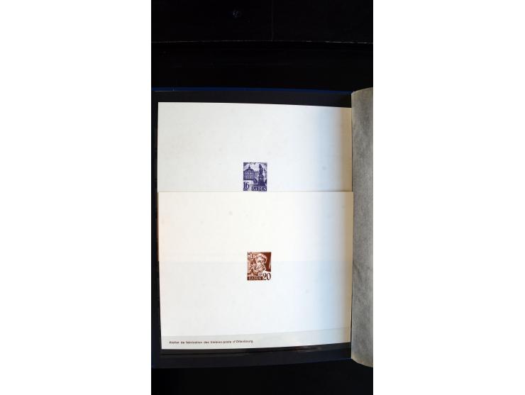 1947/49, hochinteressante Partie Ministerblocks, dabei Baden Mi.-Nr. 14-27, 28-37, 38-41, Bl. 1, 42-45, Bl.2, 46, 47-49, 50-5