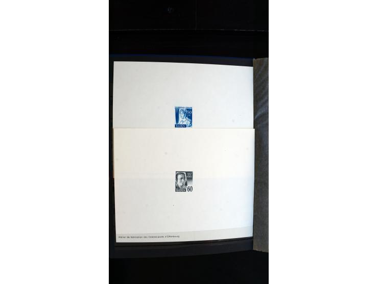1947/49, hochinteressante Partie Ministerblocks, dabei Baden Mi.-Nr. 14-27, 28-37, 38-41, Bl. 1, 42-45, Bl.2, 46, 47-49, 50-5