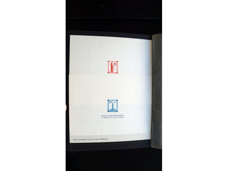 1947/49, hochinteressante Partie Ministerblocks, dabei Baden Mi.-Nr. 14-27, 28-37, 38-41, Bl. 1, 42-45, Bl.2, 46, 47-49, 50-5