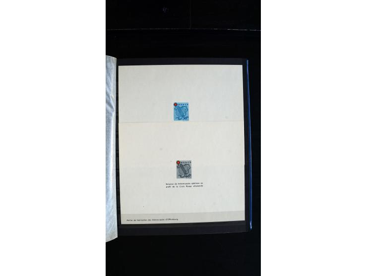 1947/49, hochinteressante Partie Ministerblocks, dabei Baden Mi.-Nr. 14-27, 28-37, 38-41, Bl. 1, 42-45, Bl.2, 46, 47-49, 50-5
