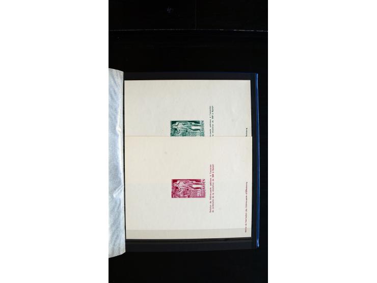 1947/49, hochinteressante Partie Ministerblocks, dabei Baden Mi.-Nr. 14-27, 28-37, 38-41, Bl. 1, 42-45, Bl.2, 46, 47-49, 50-5