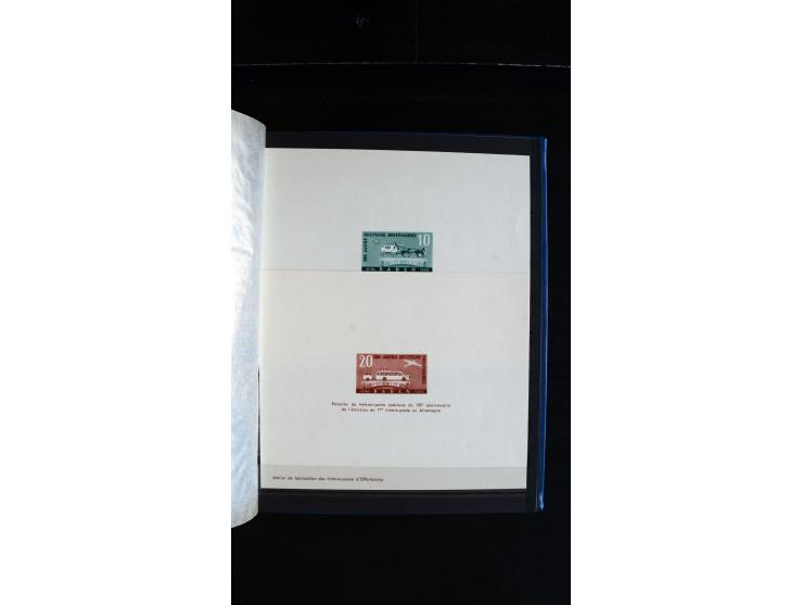 1947/49, hochinteressante Partie Ministerblocks, dabei Baden Mi.-Nr. 14-27, 28-37, 38-41, Bl. 1, 42-45, Bl.2, 46, 47-49, 50-5