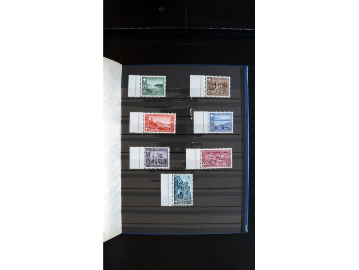 1947/49, hochinteressante Partie Ministerblocks, dabei Baden Mi.-Nr. 14-27, 28-37, 38-41, Bl. 1, 42-45, Bl.2, 46, 47-49, 50-5