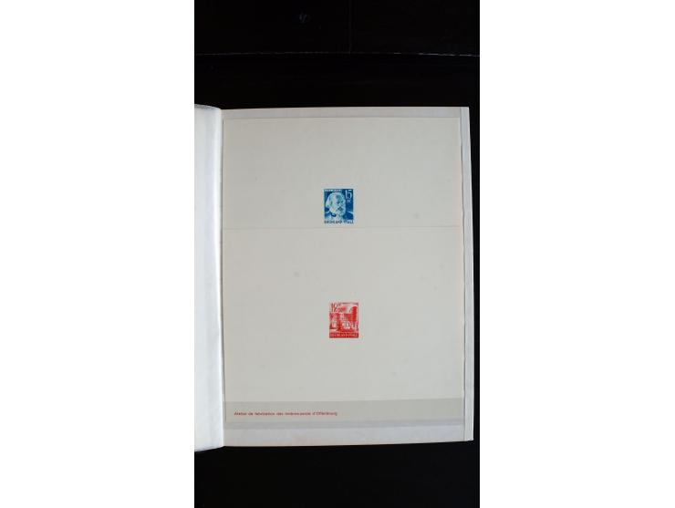 1947/49, hochinteressante Partie Ministerblocks, dabei Baden Mi.-Nr. 14-27, 28-37, 38-41, Bl. 1, 42-45, Bl.2, 46, 47-49, 50-5