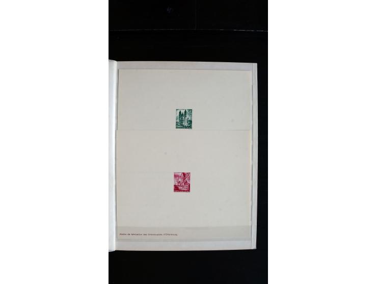 1947/49, hochinteressante Partie Ministerblocks, dabei Baden Mi.-Nr. 14-27, 28-37, 38-41, Bl. 1, 42-45, Bl.2, 46, 47-49, 50-5