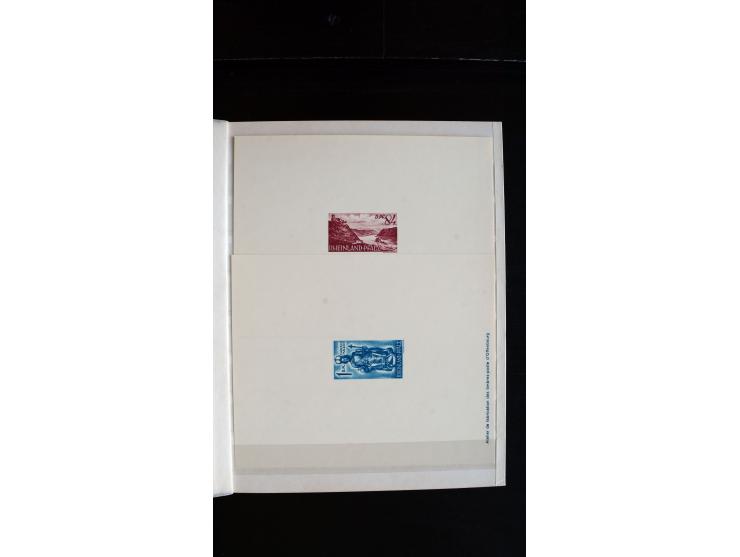 1947/49, hochinteressante Partie Ministerblocks, dabei Baden Mi.-Nr. 14-27, 28-37, 38-41, Bl. 1, 42-45, Bl.2, 46, 47-49, 50-5