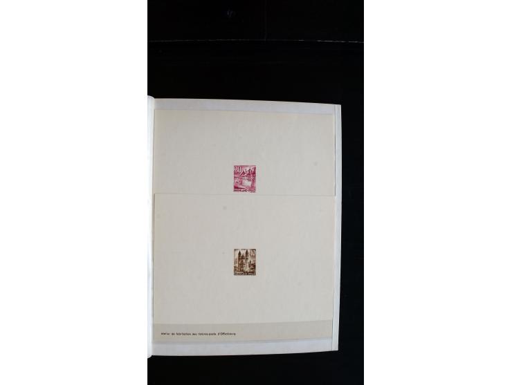 1947/49, hochinteressante Partie Ministerblocks, dabei Baden Mi.-Nr. 14-27, 28-37, 38-41, Bl. 1, 42-45, Bl.2, 46, 47-49, 50-5