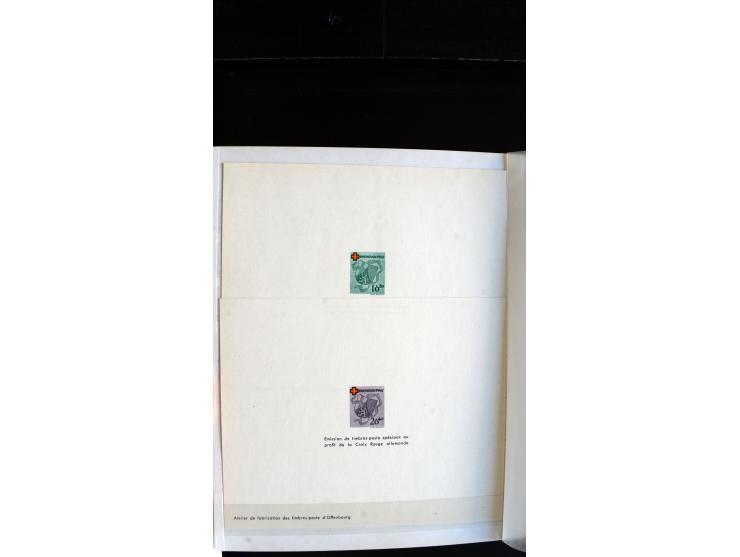 1947/49, hochinteressante Partie Ministerblocks, dabei Baden Mi.-Nr. 14-27, 28-37, 38-41, Bl. 1, 42-45, Bl.2, 46, 47-49, 50-5