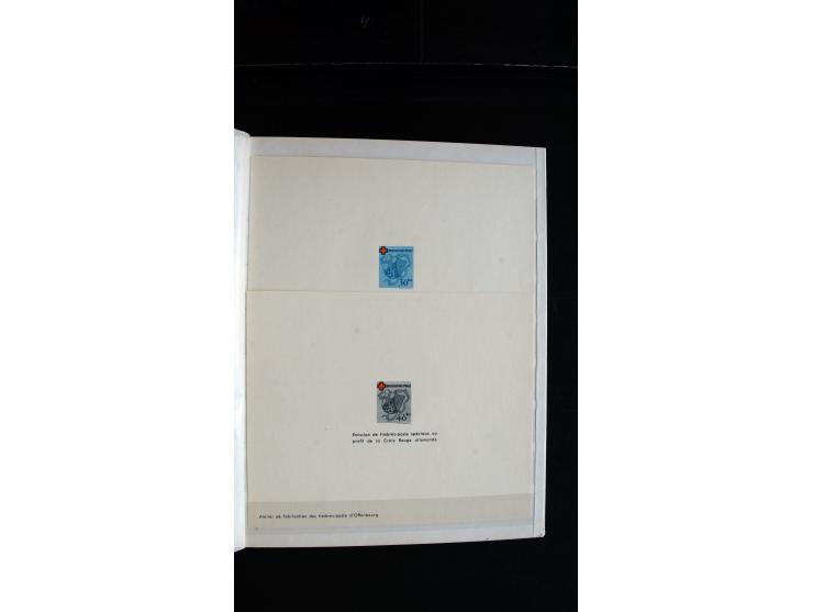 1947/49, hochinteressante Partie Ministerblocks, dabei Baden Mi.-Nr. 14-27, 28-37, 38-41, Bl. 1, 42-45, Bl.2, 46, 47-49, 50-5