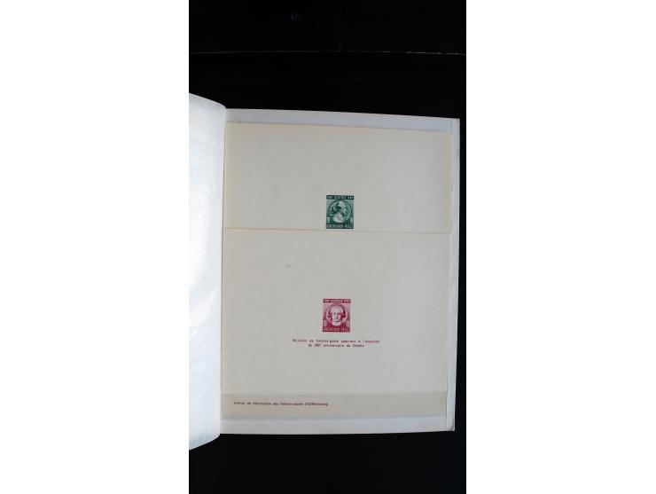 1947/49, hochinteressante Partie Ministerblocks, dabei Baden Mi.-Nr. 14-27, 28-37, 38-41, Bl. 1, 42-45, Bl.2, 46, 47-49, 50-5