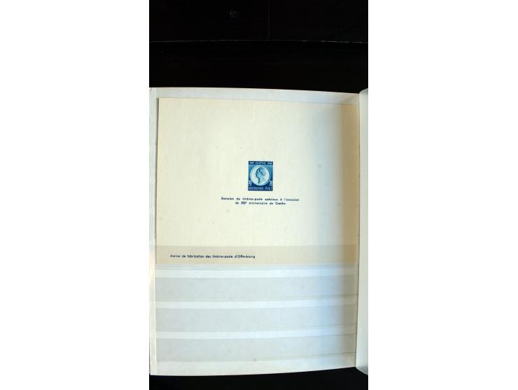 1947/49, hochinteressante Partie Ministerblocks, dabei Baden Mi.-Nr. 14-27, 28-37, 38-41, Bl. 1, 42-45, Bl.2, 46, 47-49, 50-5