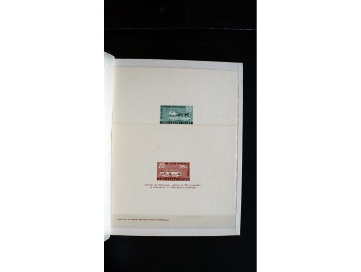 1947/49, hochinteressante Partie Ministerblocks, dabei Baden Mi.-Nr. 14-27, 28-37, 38-41, Bl. 1, 42-45, Bl.2, 46, 47-49, 50-5