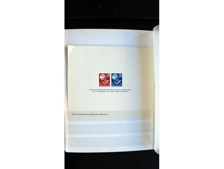 1947/49, hochinteressante Partie Ministerblocks, dabei Baden Mi.-Nr. 14-27, 28-37, 38-41, Bl. 1, 42-45, Bl.2, 46, 47-49, 50-5