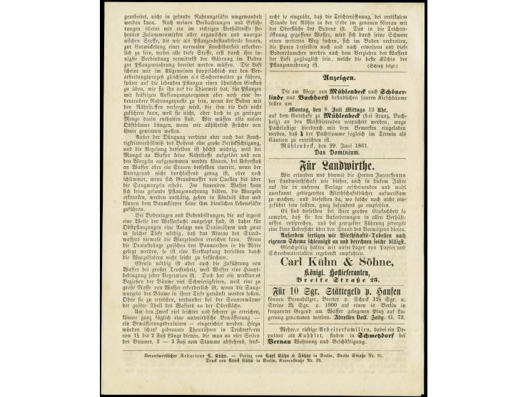 1858, Gittergrund 4 Pfennig gr&uuml;n, allseits breit- bis &uuml;berrandig mit Teil der linken Nachbarmarke, mit glasklar auf