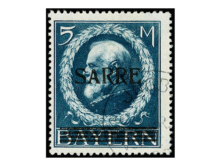 5 Pfg.-10 M. komplett mit 18 Werten inkl. allen Farben der 15 Pfg., 60 Pfg. und 1 M. sowie 5 M. mit Aufdruckabart „kleines A 